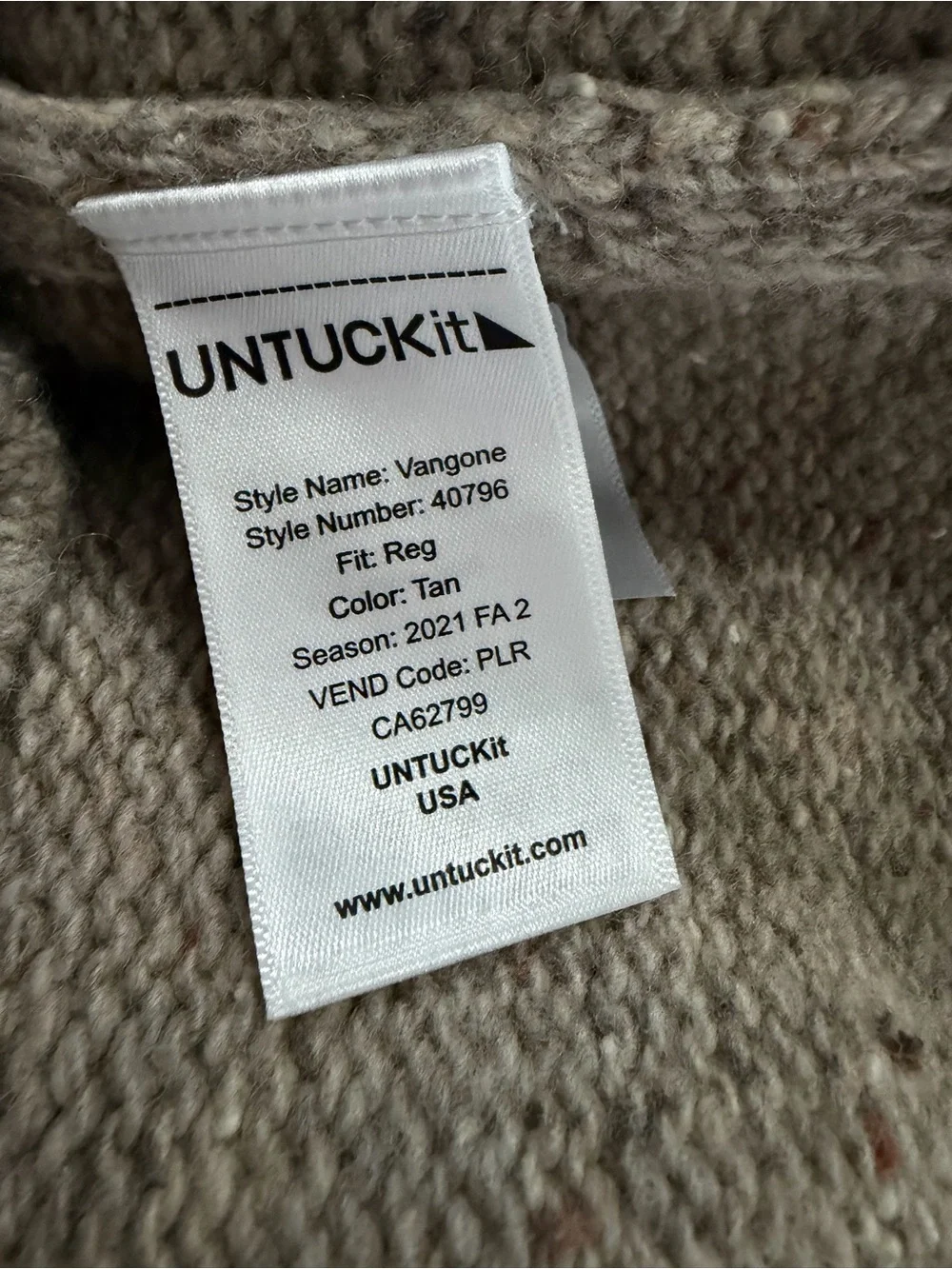 UNTUCKit Vangone Donegal Lambswool Sweater